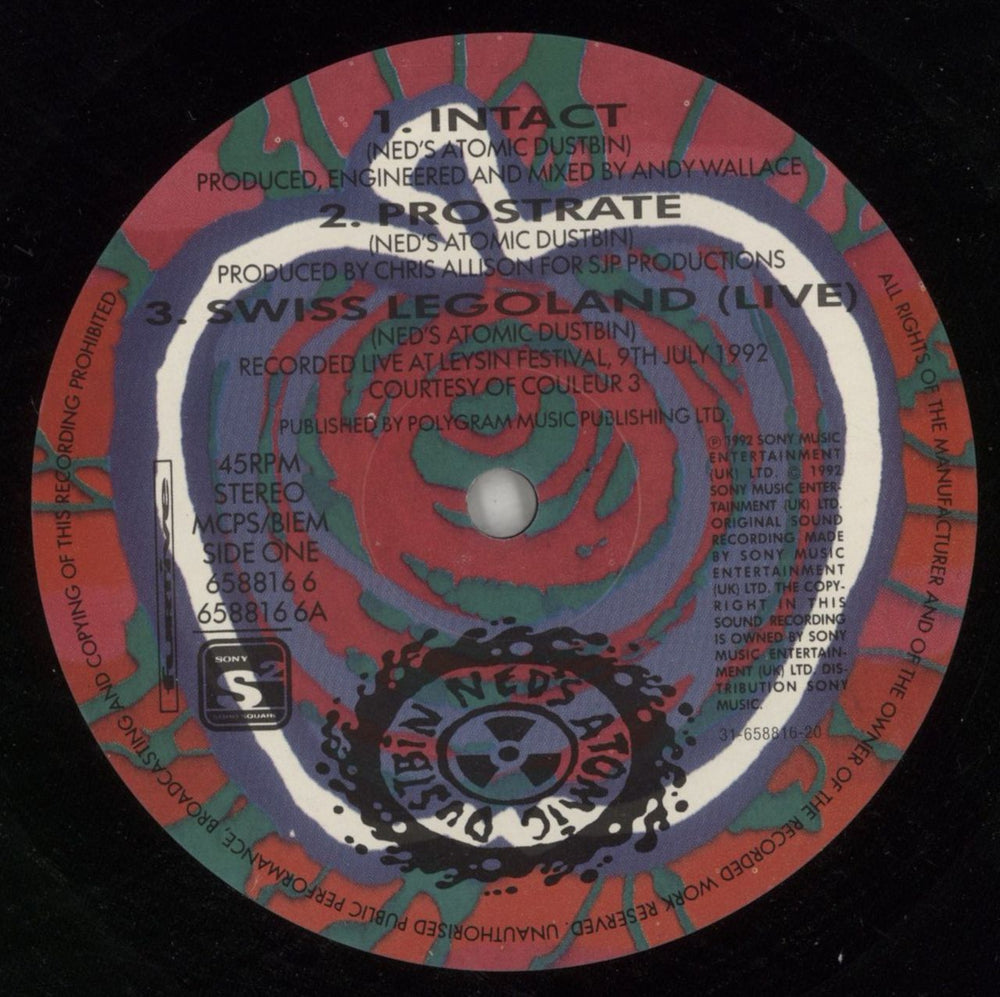 Ned's Atomic Dustbin Intact UK 12" vinyl single (12 inch record / Maxi-single) NAD12IN713071