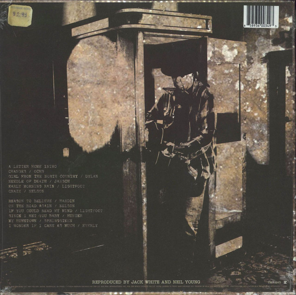 Neil Young A Letter Home - 180gm Vinyl - Sealed US vinyl LP album (LP record) 858936003493