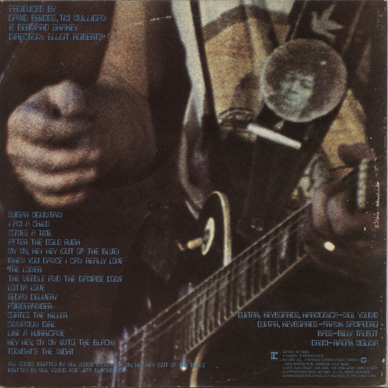 Neil Young Live Rust - EX US 2-LP vinyl record set (Double LP Album)