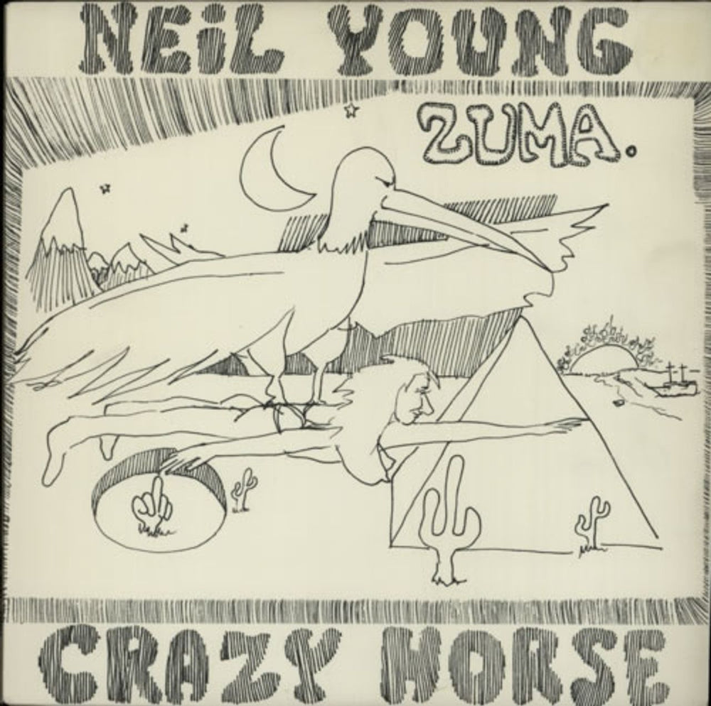 Neil Young Zuma - EX UK vinyl LP album (LP record) K54057