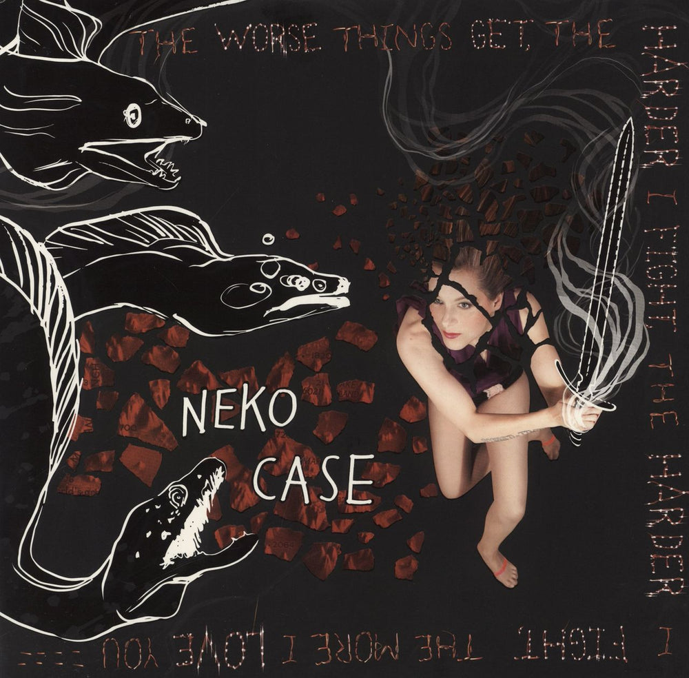 Neko Case The Worse Things Get, The Harder I Fight... + Bonus CD - Tattoo Sheet US 2-LP vinyl record set (Double LP Album) 87291-1