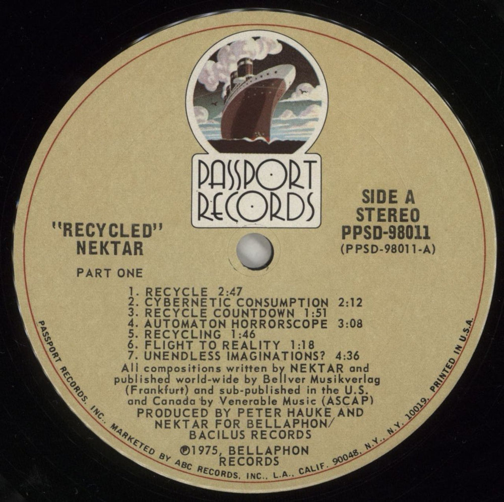 Nektar Recycled US vinyl LP album (LP record) NEKLPRE597486