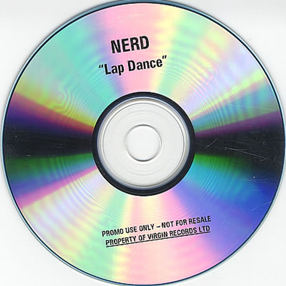 NERD Lap Dance UK Promo CD-R acetate NRDCRLA373271