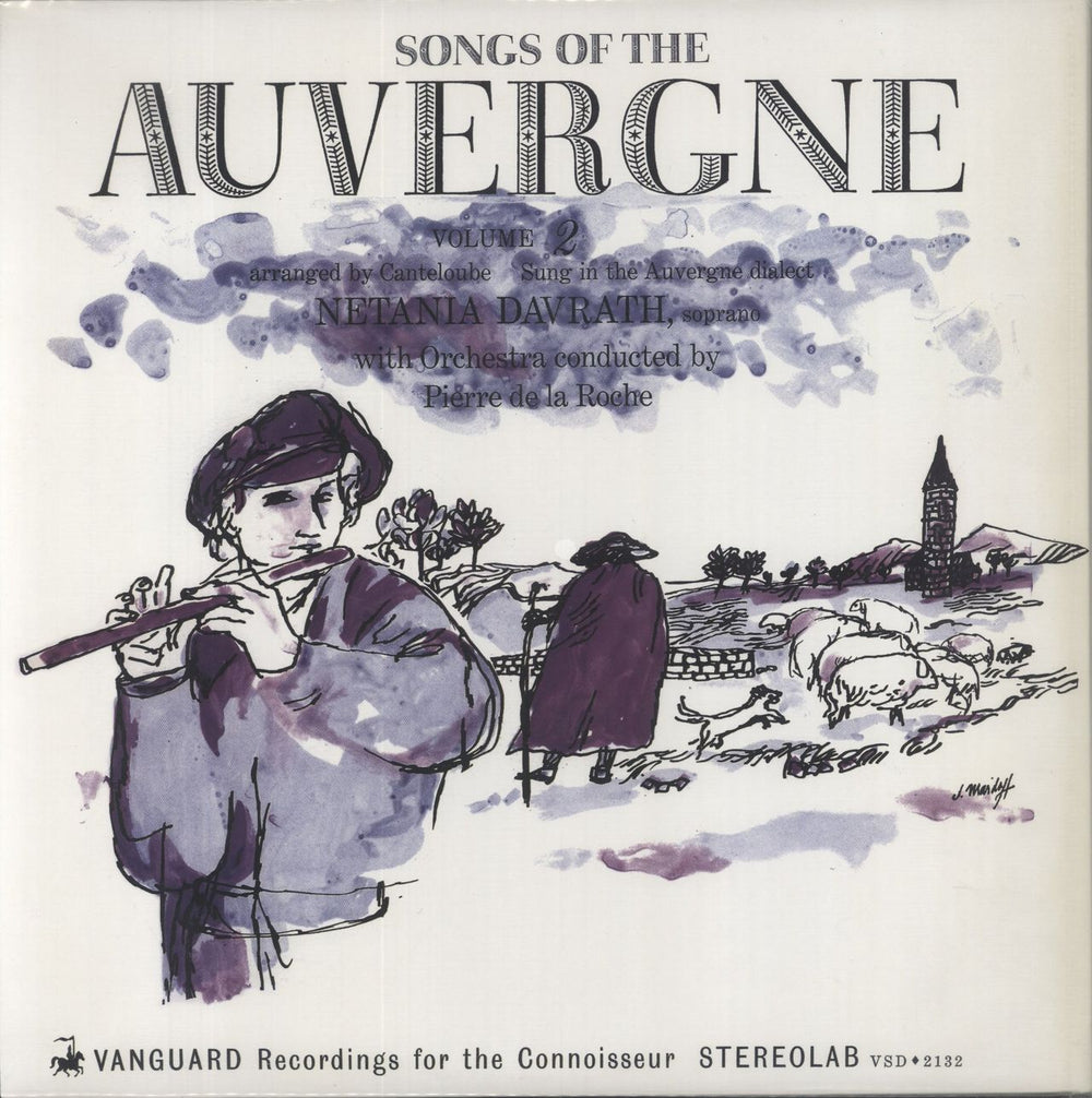 Netania Davrath Songs Of The Auvergne [Volumes 1 & 2] - 200gm - Sealed US 2-LP vinyl record set (Double LP Album)