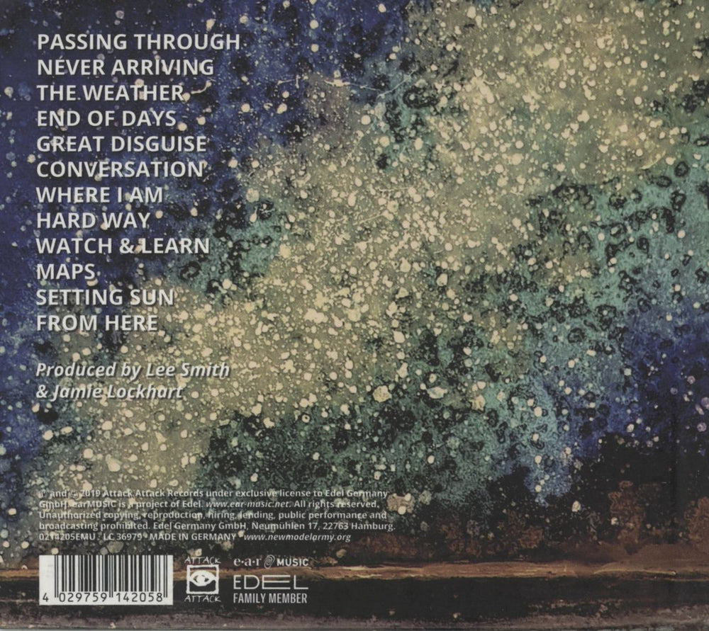 New Model Army From Here UK CD album (CDLP) 4029759142058