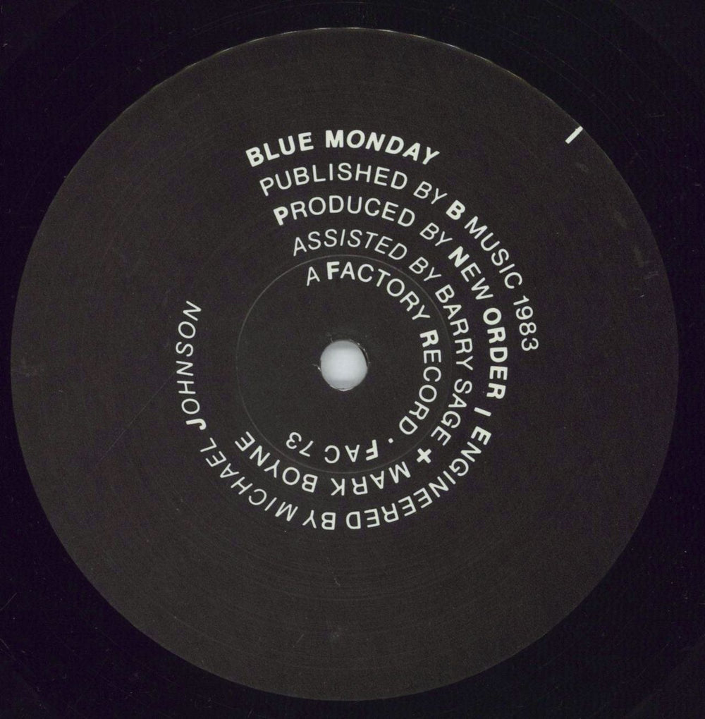 New Order Blue Monday - 3rd - VG UK 12" vinyl single (12 inch record / Maxi-single) NEW12BL848724