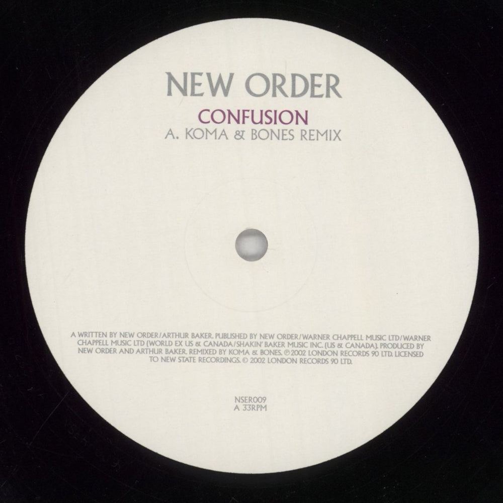 New Order Confusion / Crystal UK 12" vinyl single (12 inch record / Maxi-single) NEW12CO735229