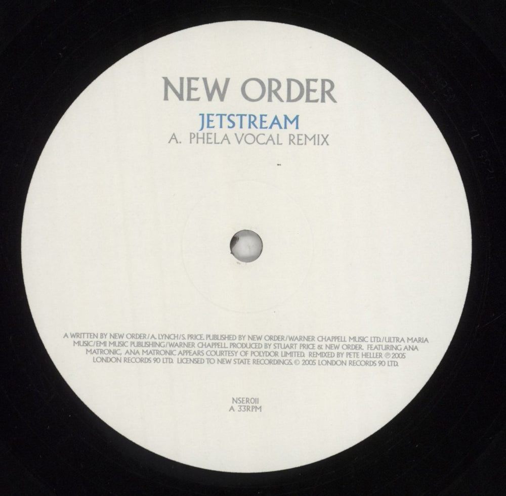 New Order Jetstream UK 12" vinyl single (12 inch record / Maxi-single) NEW12JE735235