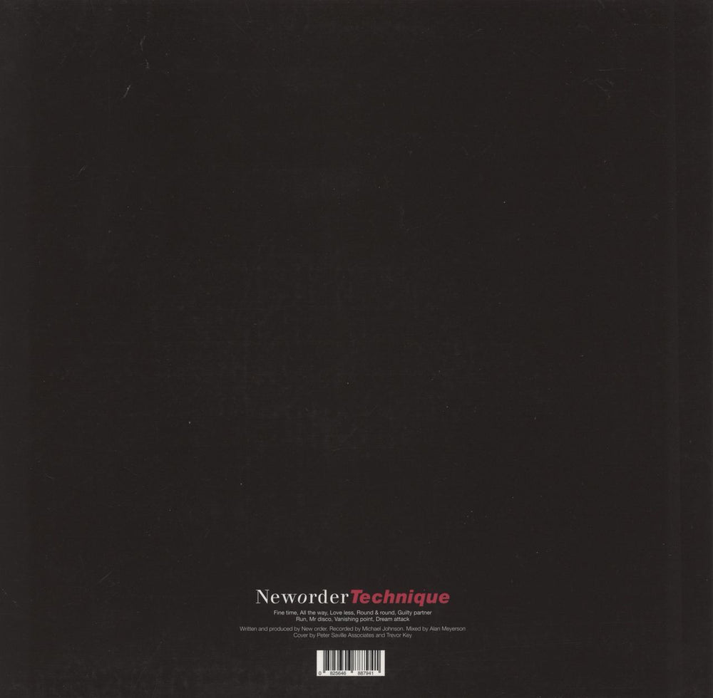 New Order Technique: Remastered - 180gm Vinyl UK vinyl LP album (LP record) 825646887941