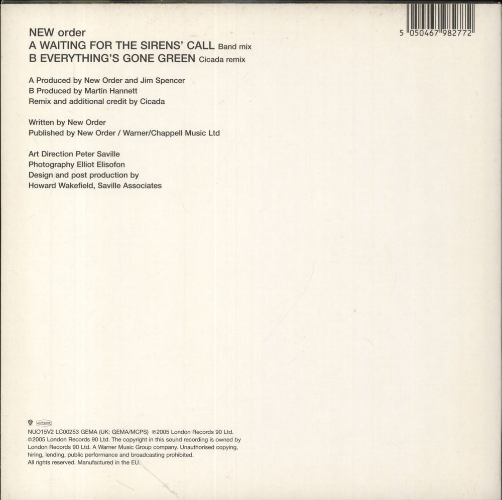 New Order Waiting For The Sirens' Call - 3 x 7"s UK 7" vinyl single (7 inch record / 45)