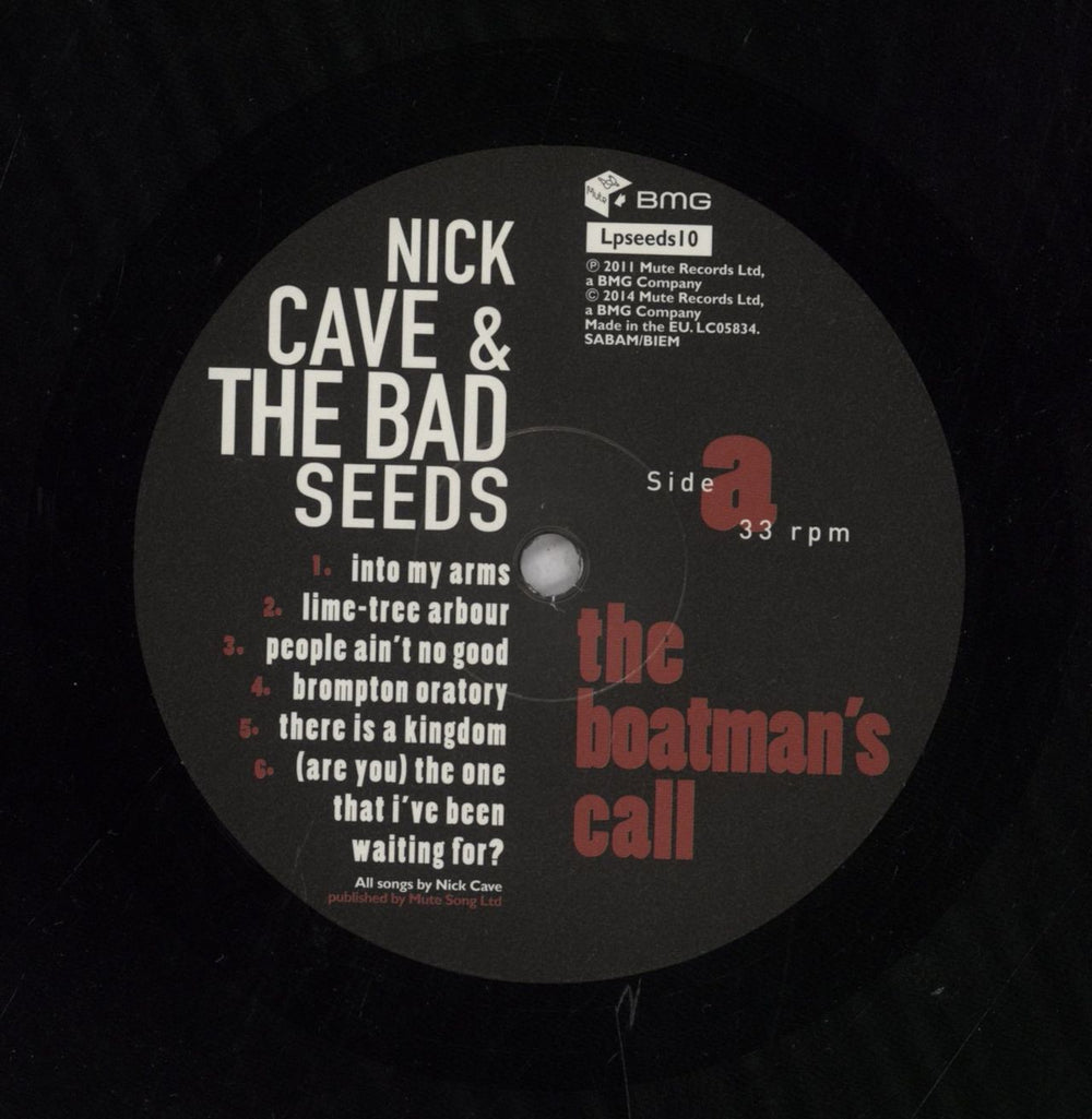 Nick Cave The Boatman's Call - 180 Gram - EX UK vinyl LP album (LP record) 5414939711015