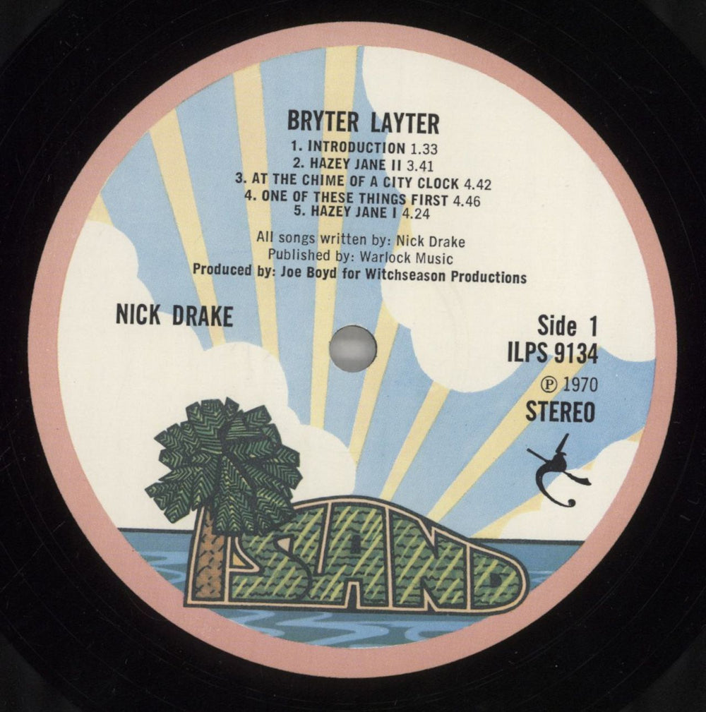 Nick Drake Bryter Layter - 1st - VG UK vinyl LP album (LP record) N-DLPBR818086