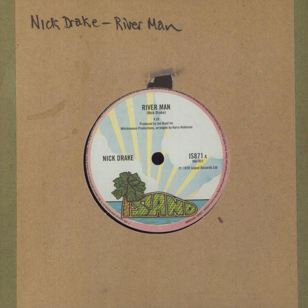 Nick Drake River Man UK 7" vinyl single (7 inch record / 45) IS871