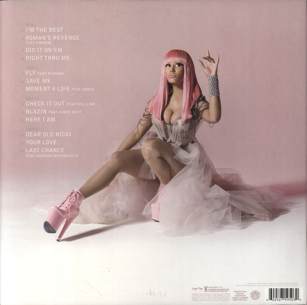Nicki Minaj Pink Friday - Pink Vinyl UK 2-LP vinyl record set (Double LP Album) 602527595030