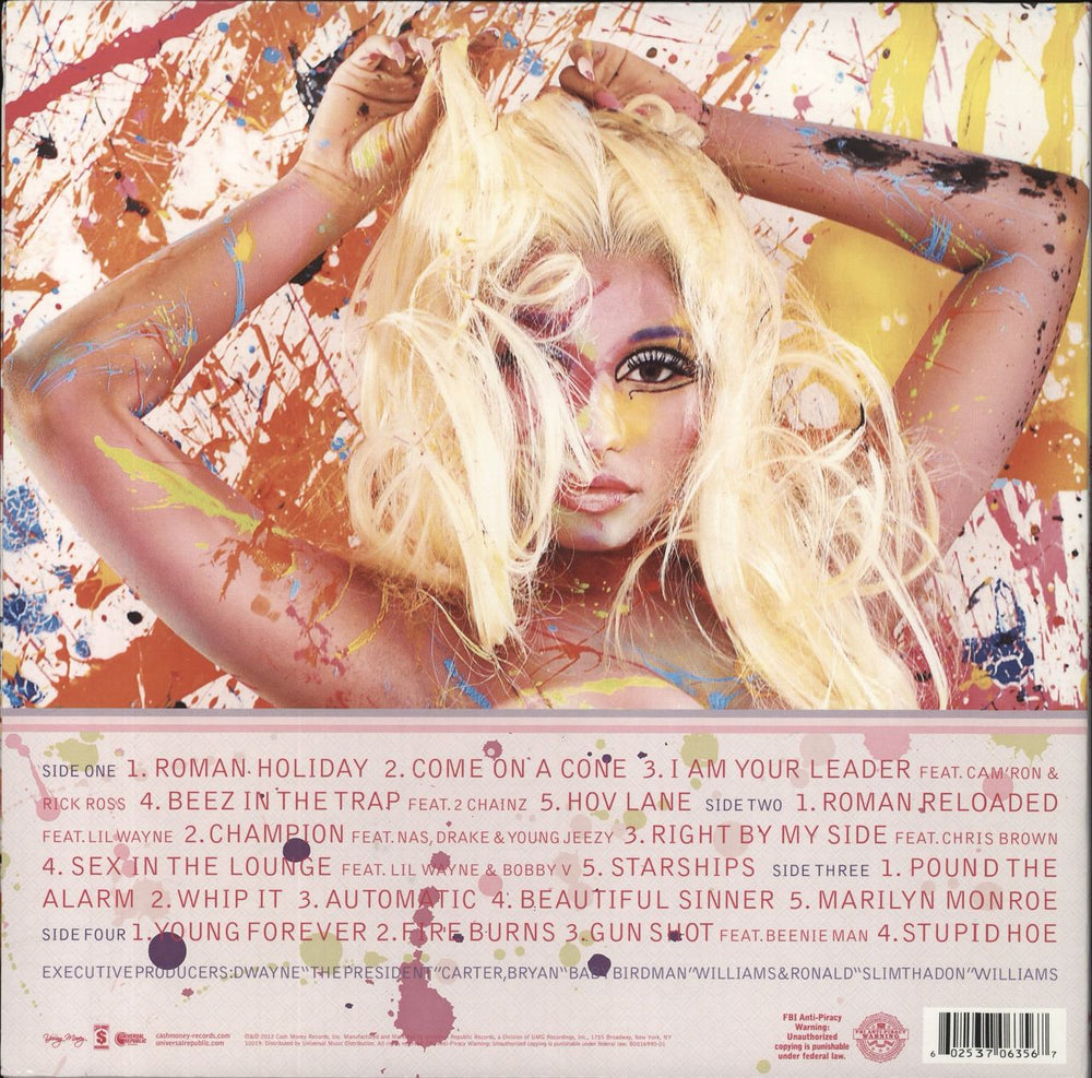 Nicki Minaj Pink Friday: Roman Reloaded US 2-LP vinyl record set (Double LP Album)