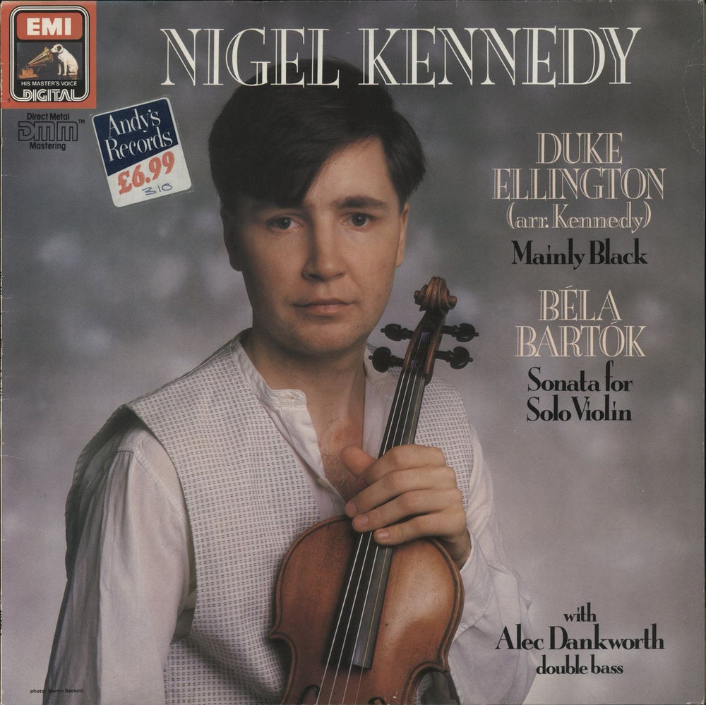 Nigel Kennedy Mainly Black and Sonata for Solo Violin UK vinyl LP album (LP record) NIGEL1