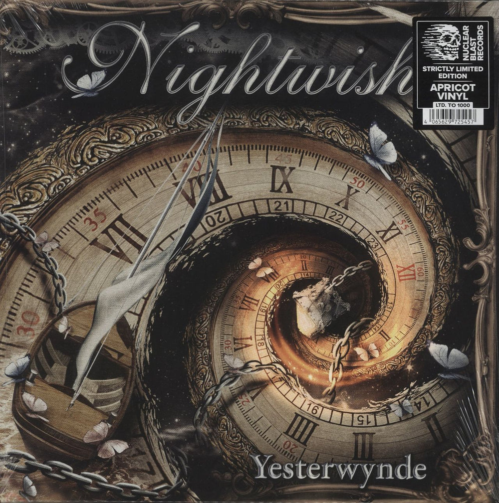 Nightwish Yesterwynde - Apricot Vinyl - Sealed UK 2-LP vinyl record set (Double LP Album) NBR72541