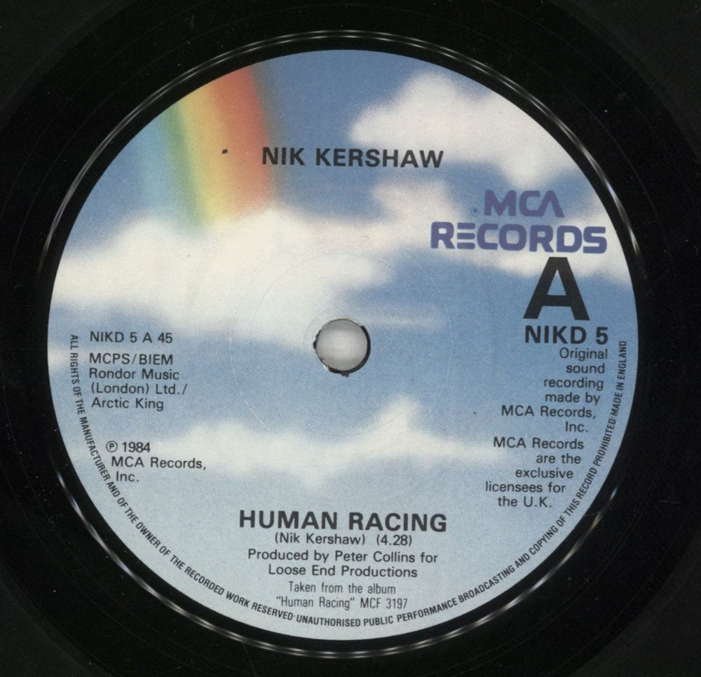 Nik Kershaw Human Racing - Double Pack UK 7" vinyl single (7 inch record / 45) KER07HU108424