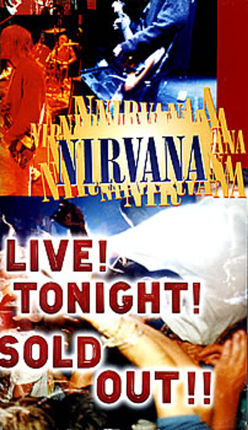 Nirvana (US) Live Tonight Sold Out UK video (VHS or PAL or NTSC) GEFV-39541