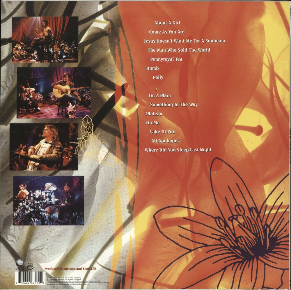 Nirvana (US) Unplugged In New York - 180gm UK vinyl LP album (LP record) 720642472712