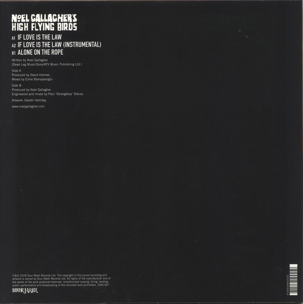 Noel Gallagher If Love Is The Law UK 12" vinyl picture disc (12 inch picture record) 5052945036007