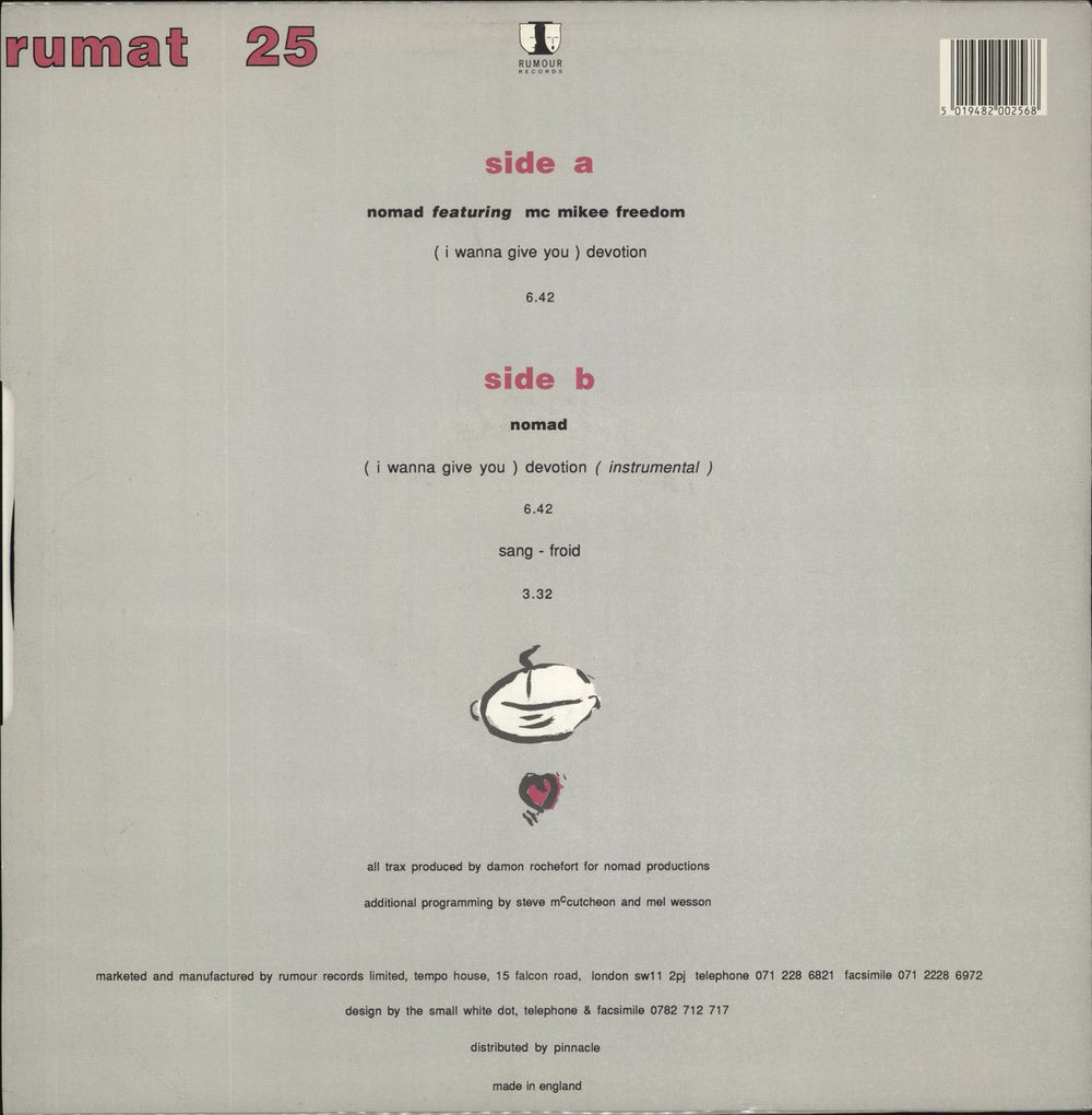 Nomad (I Wanna Give You) Devotion UK 12" vinyl single (12 inch record / Maxi-single) 5019482002568