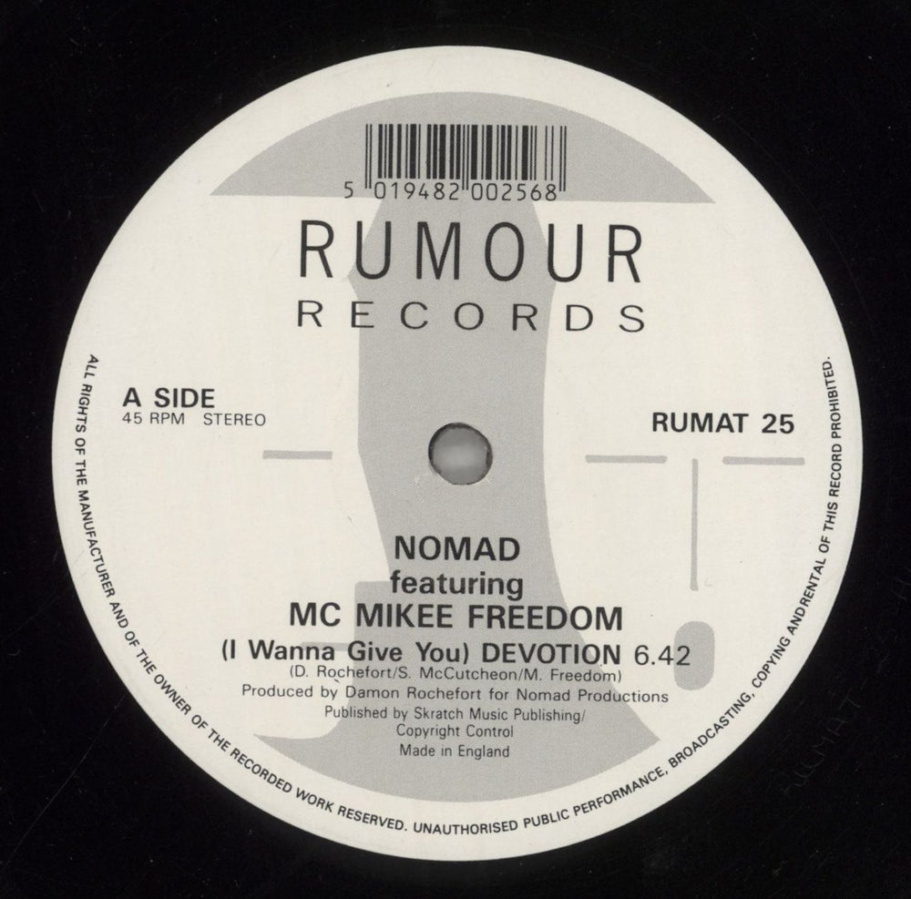 Nomad (I Wanna Give You) Devotion UK 12" vinyl single (12 inch record / Maxi-single) NOM12IW298090