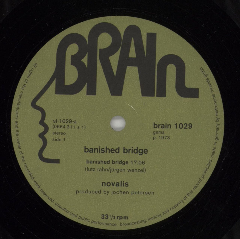 Novalis Banished Bridge German vinyl LP album (LP record) NVLLPBA864971