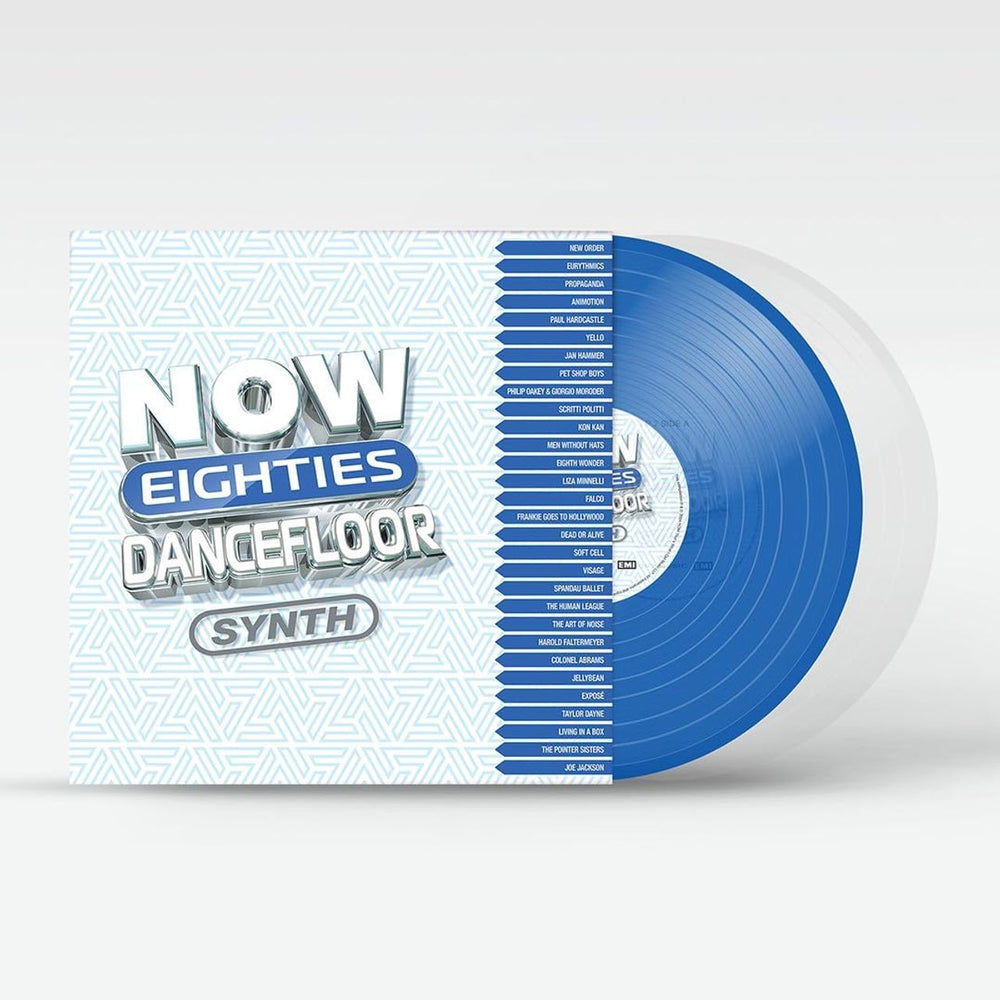 Now That's What I Call Music NOW Eighties Dancefloor: Synth - Blue & Clear Vinyl - Sealed UK 2-LP vinyl record set (Double LP Album) LPDF6