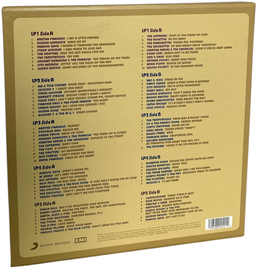 Now That's What I Call Music NOW Presents Classic Soul - Black Vinyl 5-LP Box Set UK Vinyl Box Set 196588205019