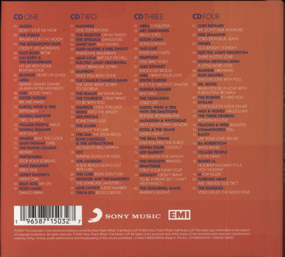 Now That's What I Call Music NOW Yearbook '79 - Deluxe Hardcover Edition UK 4-CD album set 196587150327