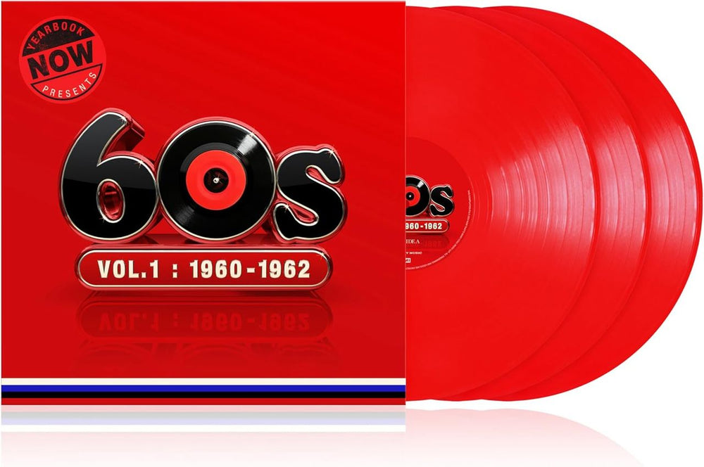 Now That's What I Call Music NOW Yearbook Presents | The 60s Volume 1: 1960-1962 - Red Vinyl - Sealed UK 3-LP vinyl record set (Triple LP Album) LPYBNOW601