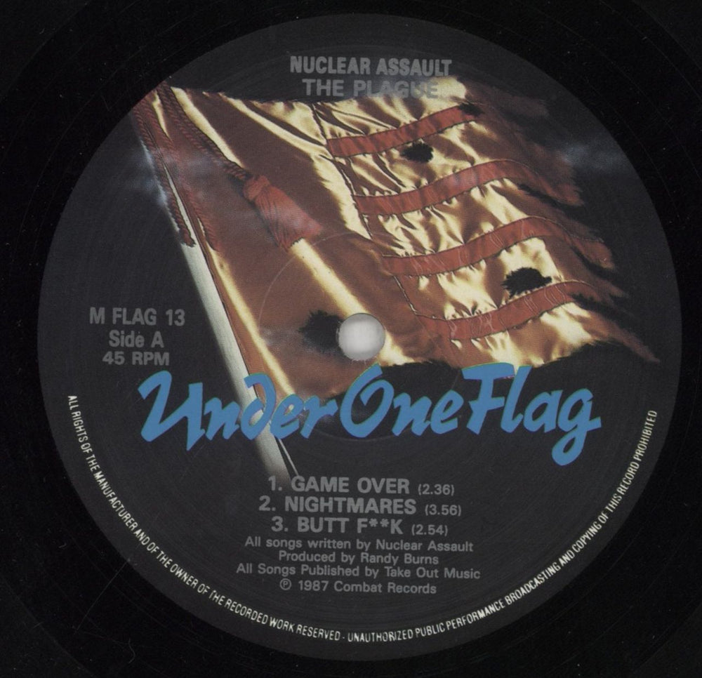 Nuclear Assault The Plague EP + lyric inner UK 12" vinyl single (12 inch record / Maxi-single) NUC12TH391826