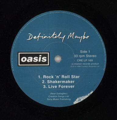 Oasis Definitely Maybe - 1st - Damont - Corner Cut - VG UK 2-LP vinyl record set (Double LP Album) OAS2LDE871301