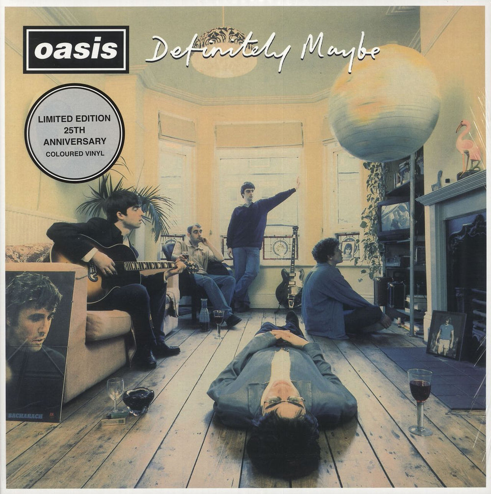 Oasis Definitely Maybe: 25th Anniversary - Silver Vinyl - Sealed UK 2-LP vinyl record set (Double LP Album) RKIDLP70C