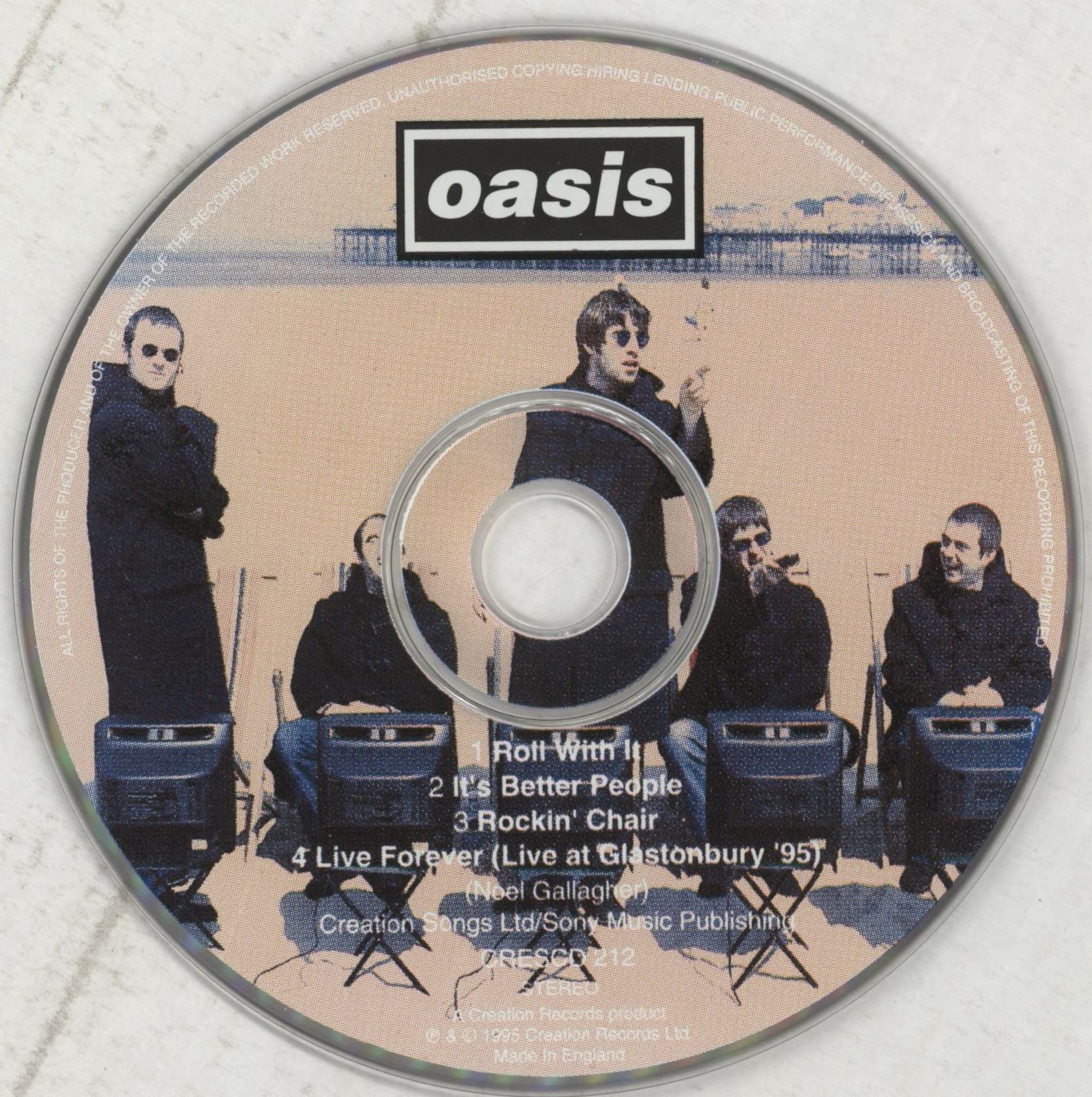 Oasis Roll With It UK CD single (CD5 / 5\") OASC5RO84559