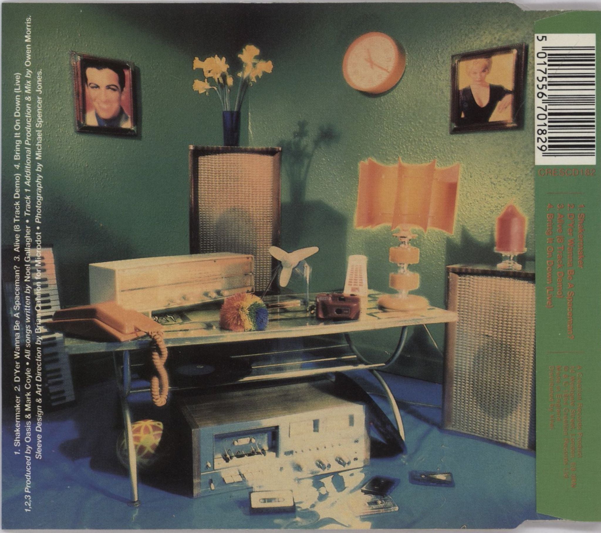 Oasis Shakermaker UK CD single (CD5 / 5\") 5017556701829