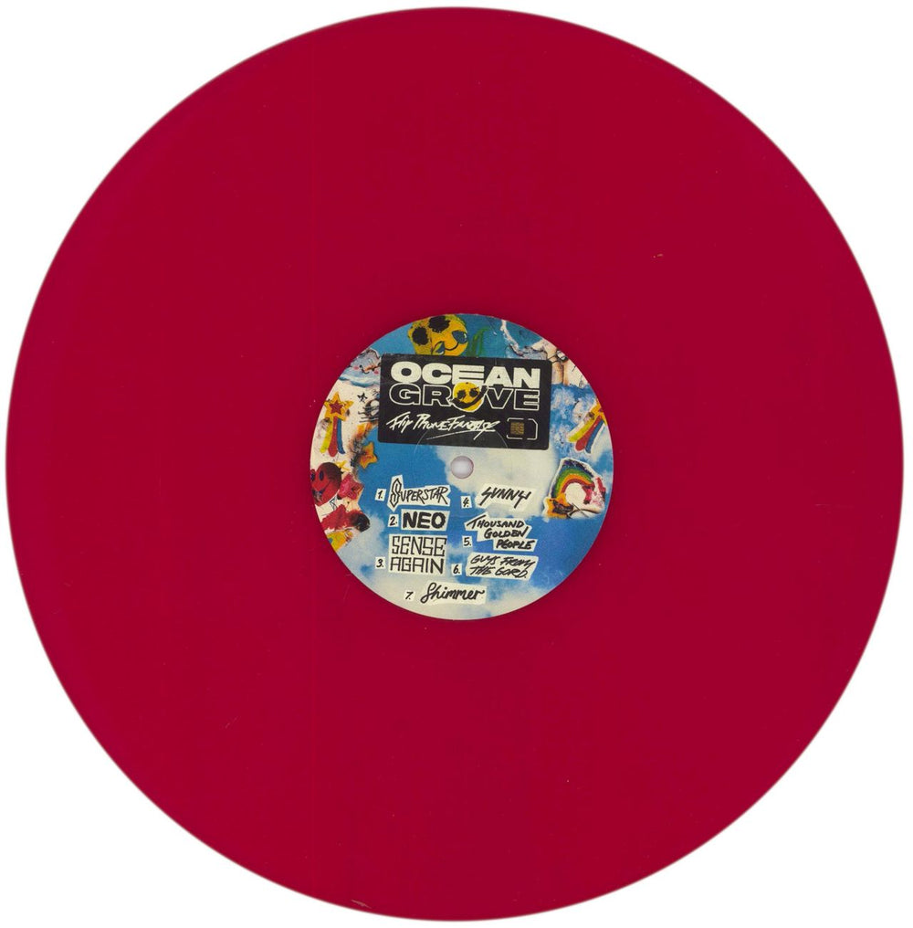 Ocean Grove Flip Phone Fantasy - Red Vinyl Australian vinyl LP album (LP record) 4CELPFL862179