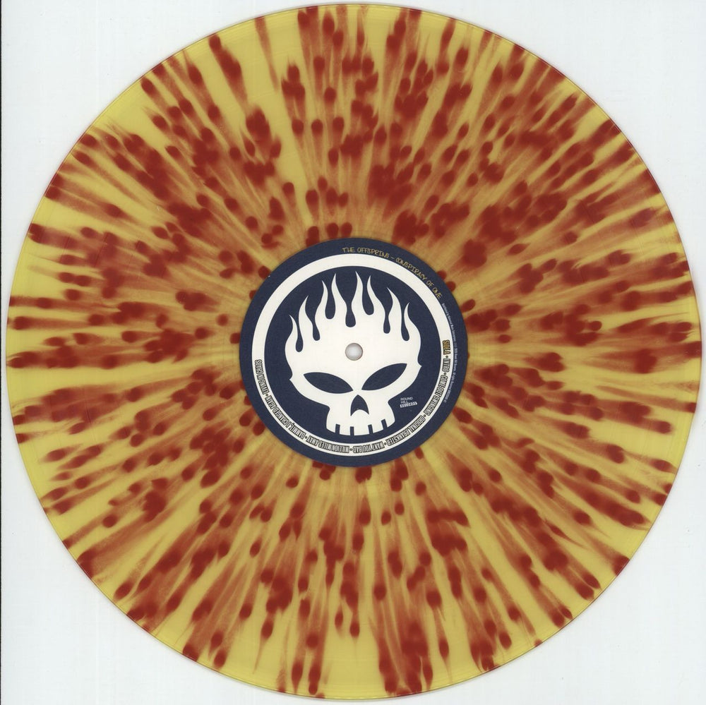 Offspring Conspiracy Of One - 20th Anniversary Edition - Yellow W/ Red Splatter Vinyl US vinyl LP album (LP record) OFFLPCO873255