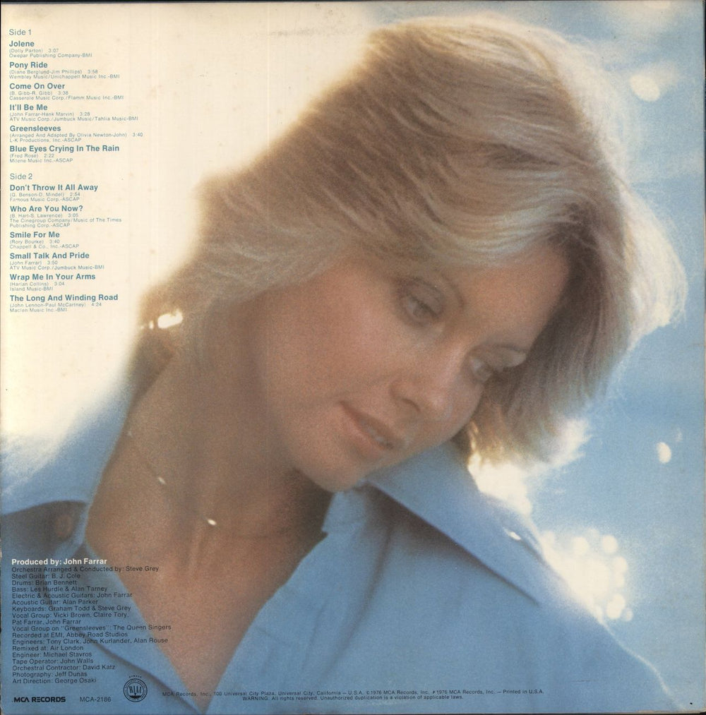 Olivia Newton John Come On Over US vinyl LP album (LP record)