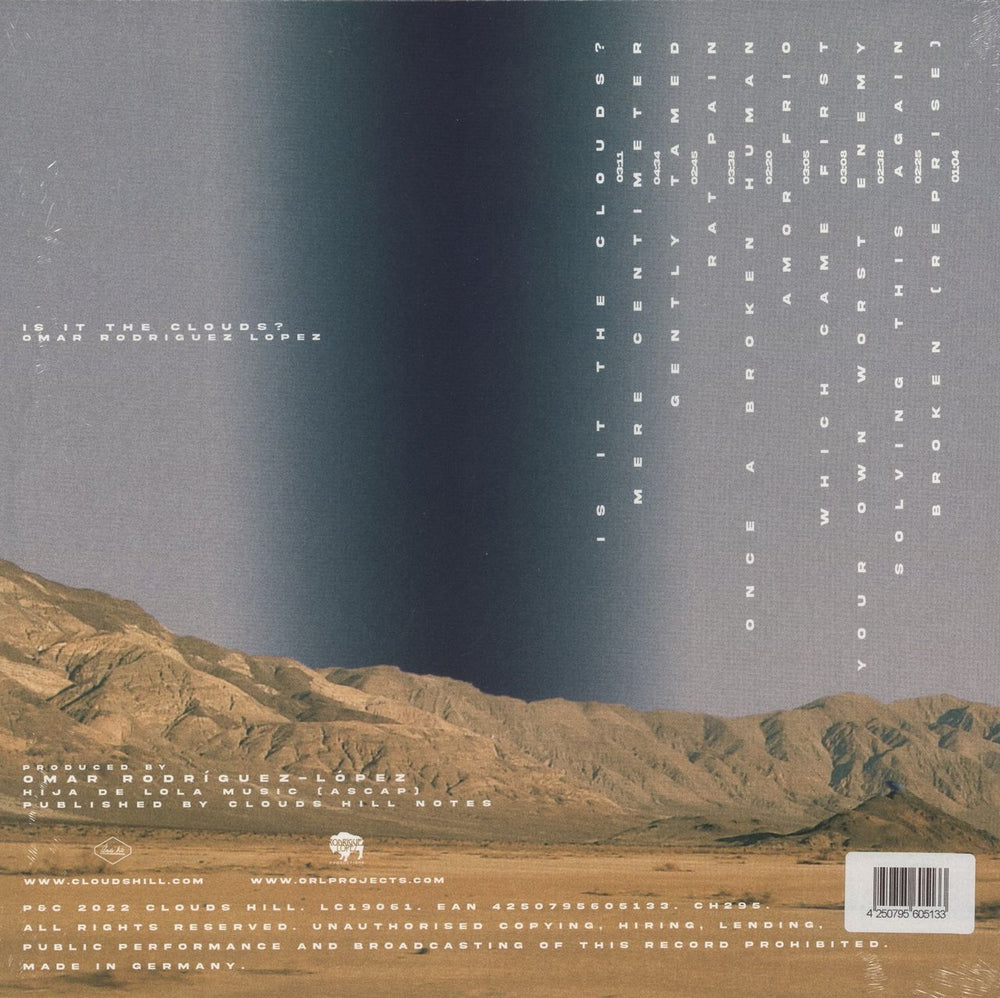 Omar Rodriguez-Lopez Is It The Clouds? - Clouds Hill Edition - Recycled Vinyl - Sealed UK vinyl LP album (LP record) 4250795605133