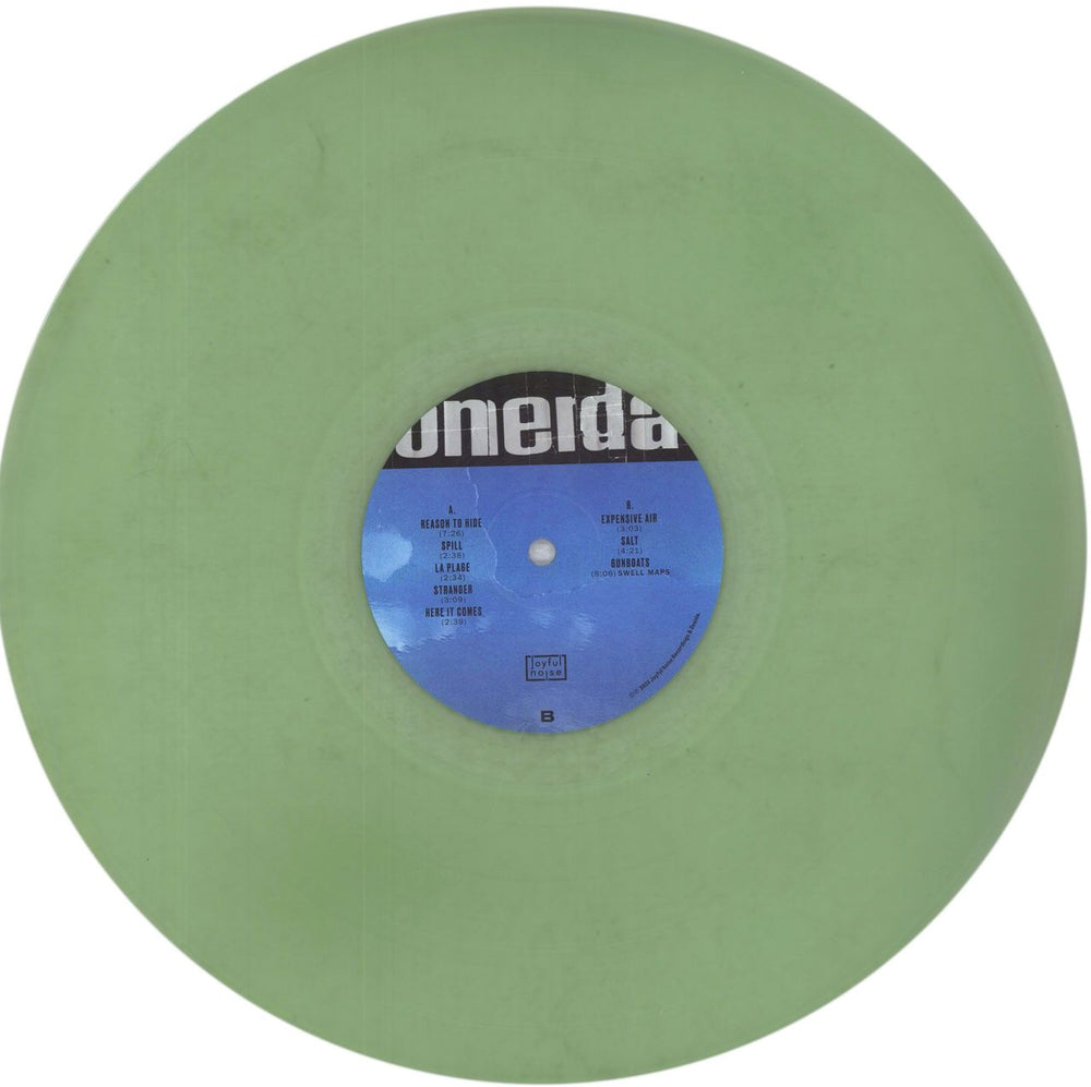 Oneida Expensive Air - Glass Green Vinyl US vinyl LP album (LP record) O59LPEX845241