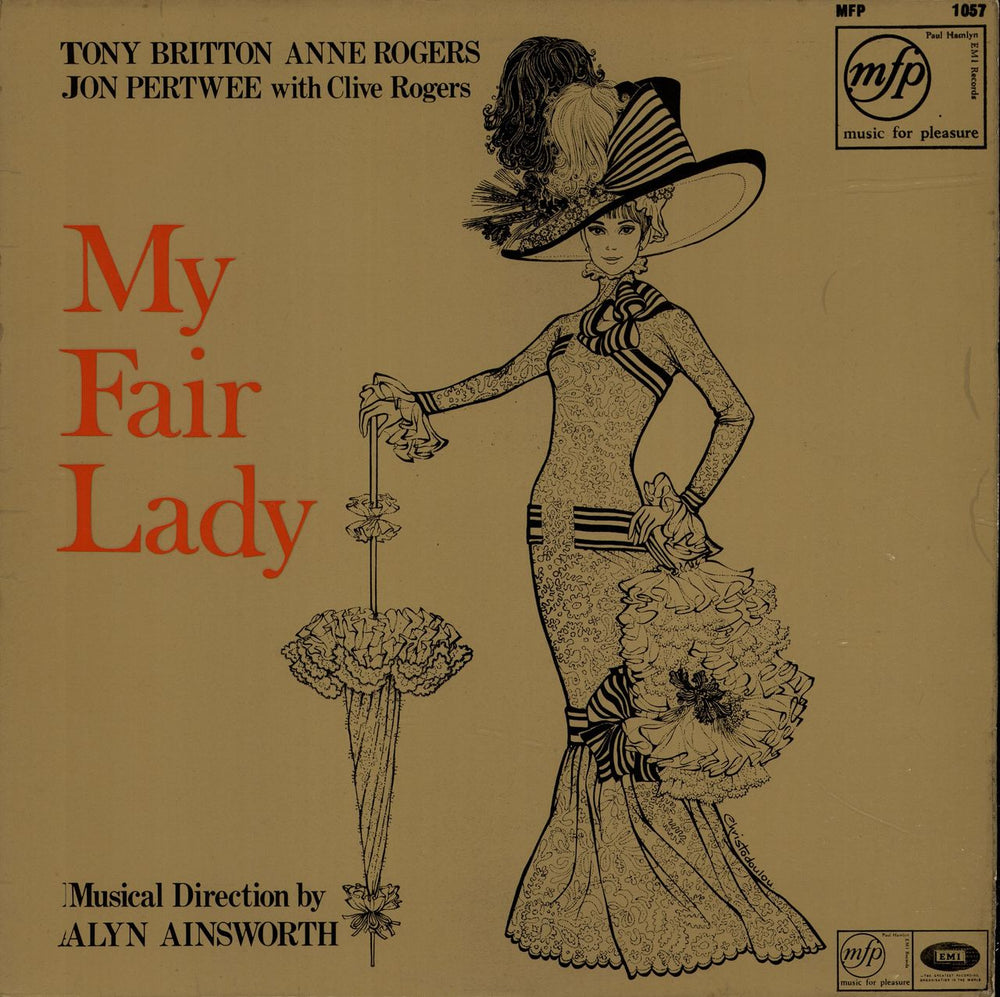 Original Cast Recording My Fair Lady UK vinyl LP album (LP record) MFP1057