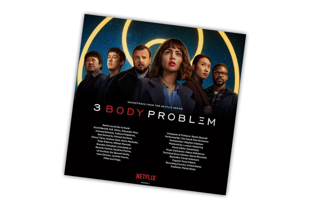 Original Soundtrack 3 Body Problem - Blue Vinyl 180 Gram + Insert & Sticker Sheet UK 2-LP vinyl record set (Double LP Album)