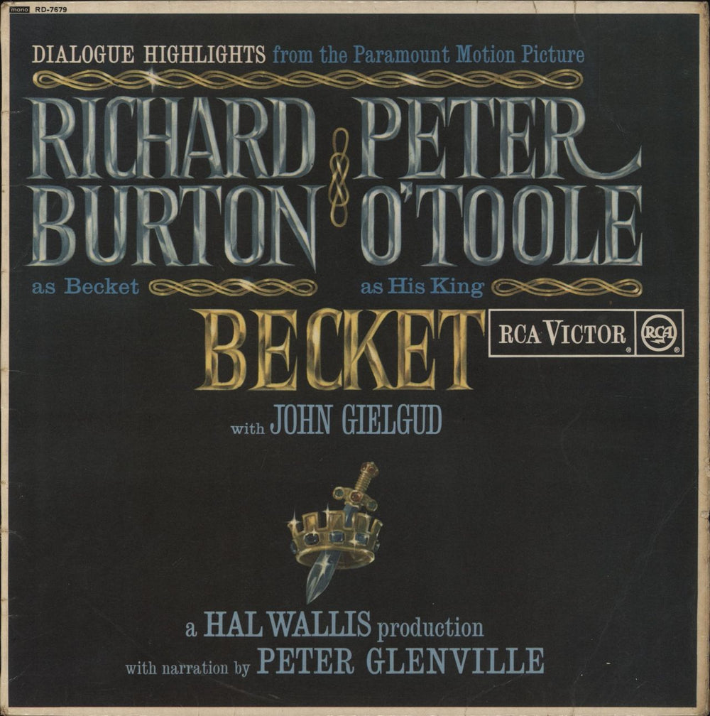 Original Soundtrack Becket UK vinyl LP album (LP record) RD-7679