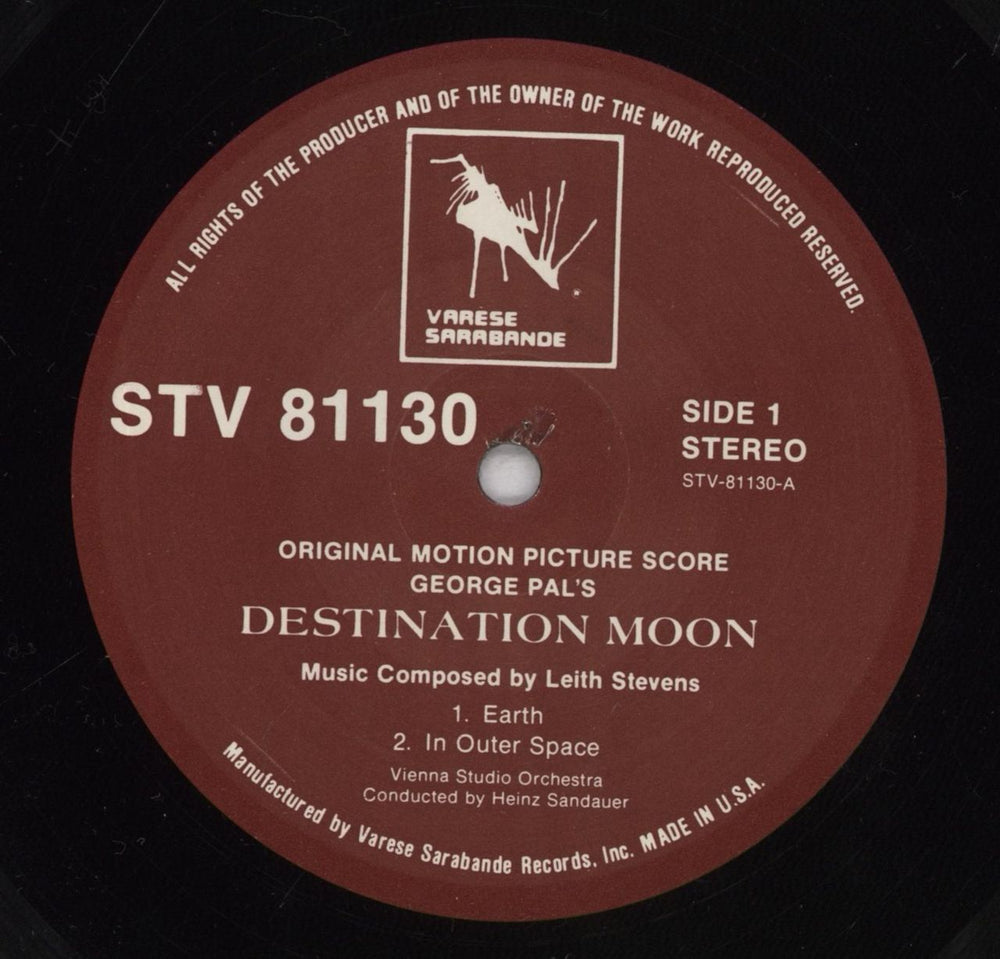 Original Soundtrack Destination Moon US vinyl LP album (LP record) OSTLPDE834671