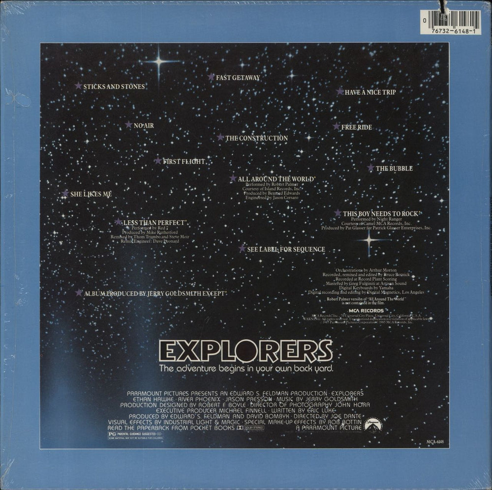 Original Soundtrack Explorers - EX US vinyl LP album (LP record) 076732614815