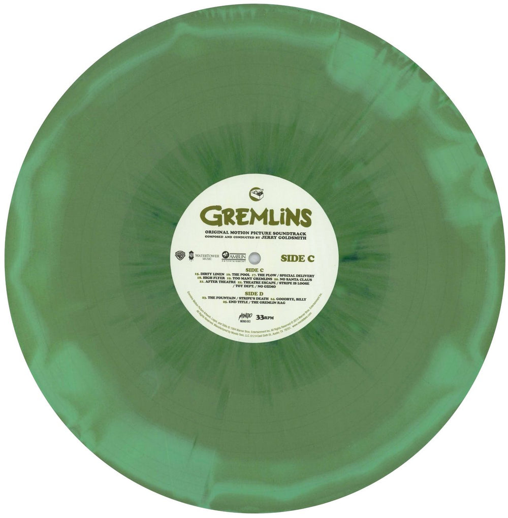 Original Soundtrack Gremlins (Original Motion Picture Soundtrack) - Brown/White Swirl & Green Swirl Vinyl US 2-LP vinyl record set (Double LP Album)