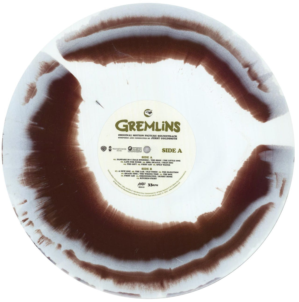 Original Soundtrack Gremlins (Original Motion Picture Soundtrack) - Brown/White Swirl & Green Swirl Vinyl US 2-LP vinyl record set (Double LP Album) OST2LGR839381