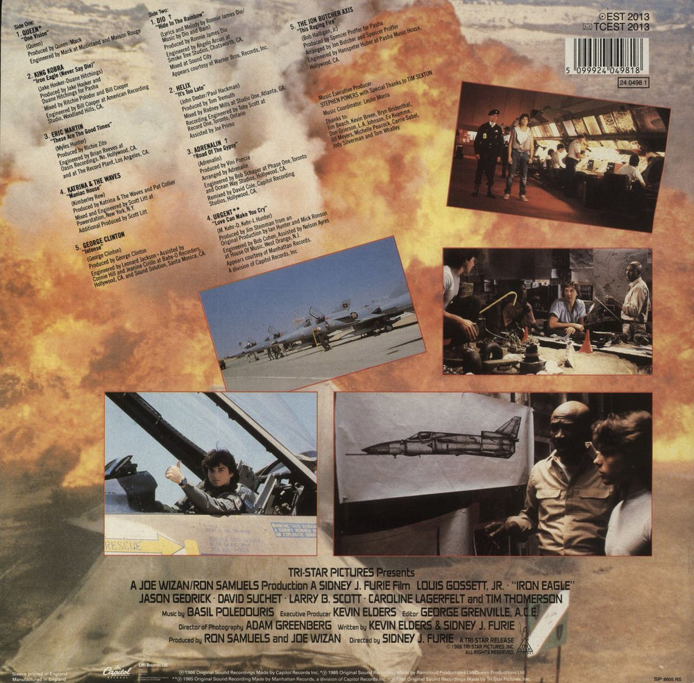 Original Soundtrack Iron Eagle UK vinyl LP album (LP record) 5099924049818